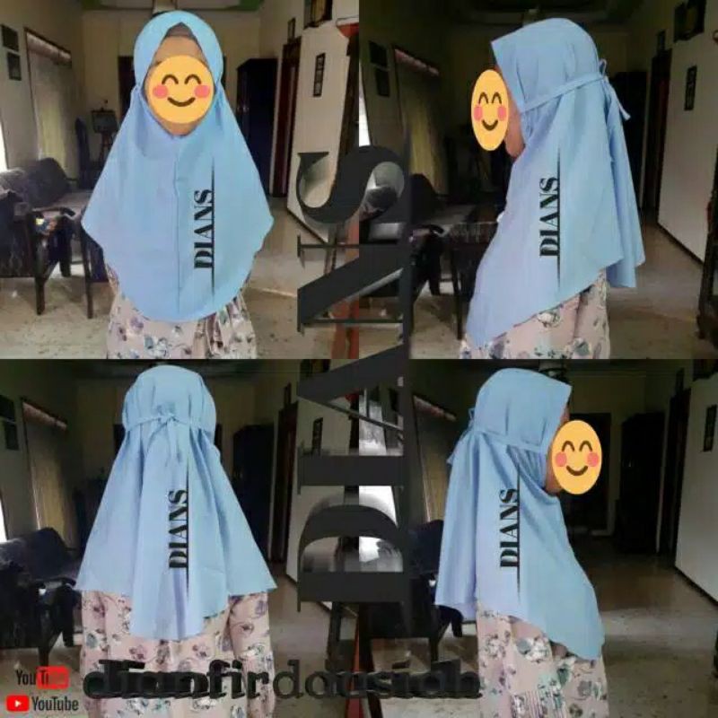 Bergo Maryam Wolfis 1 Layer | Hijab Instan