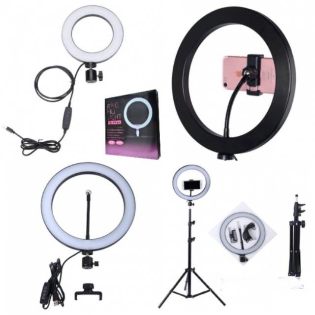 LED RING FILL LIGHT STUDIO FOTO WITH TRIPOD PHONE HOLDER 26 in