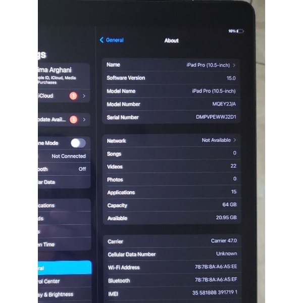 iPad Pro 10.5 inch 64gb 2017 Bypass Cell