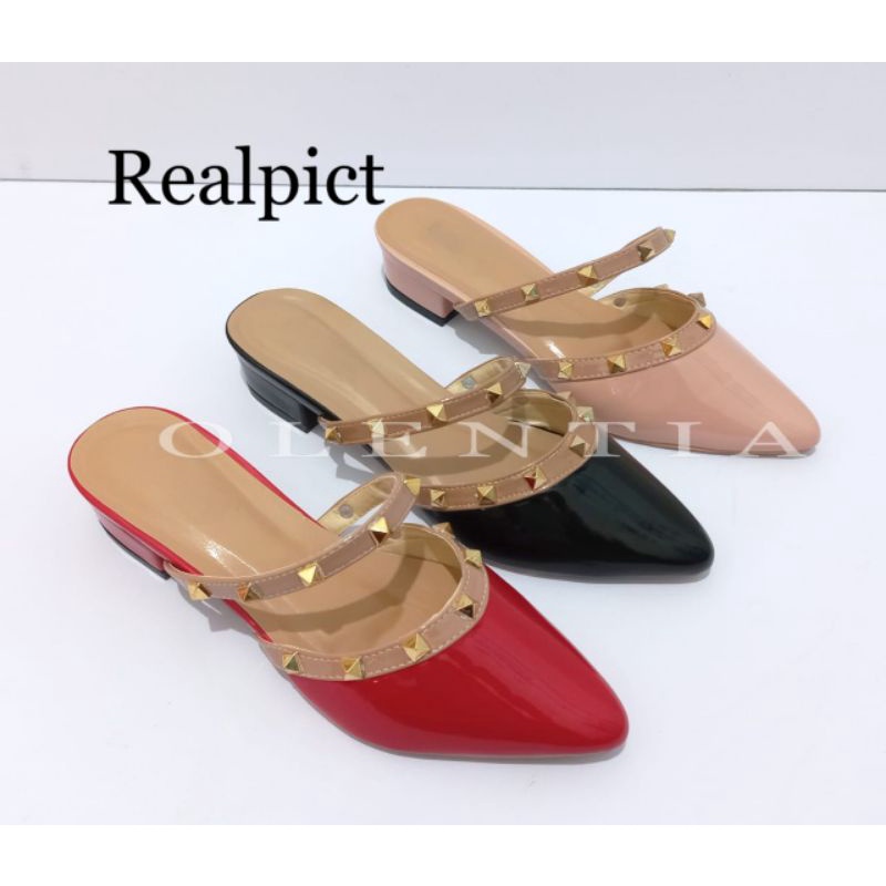 Sepatu Wanita Sepatu hak mules 3cm YY 02