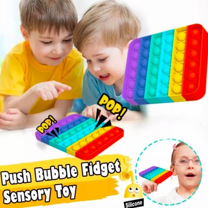 Mainan Pop it Murah Push Pop it Fidget Bubble Sensor