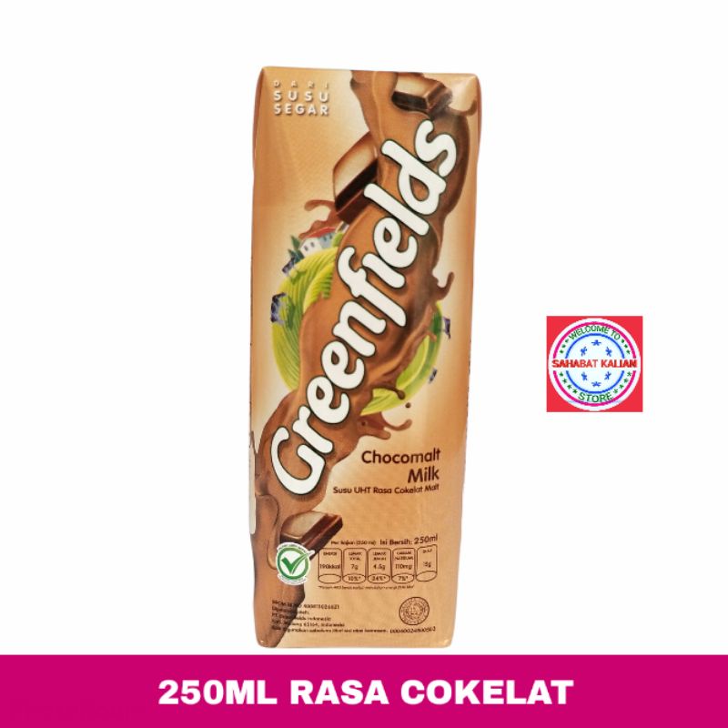 Greenfields 250ml Chocolate 1 karton isi 32pcs