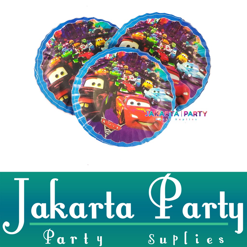 Piring Kue Karakter Cars / Paper Plate / Piring Kertas / Piring Kue