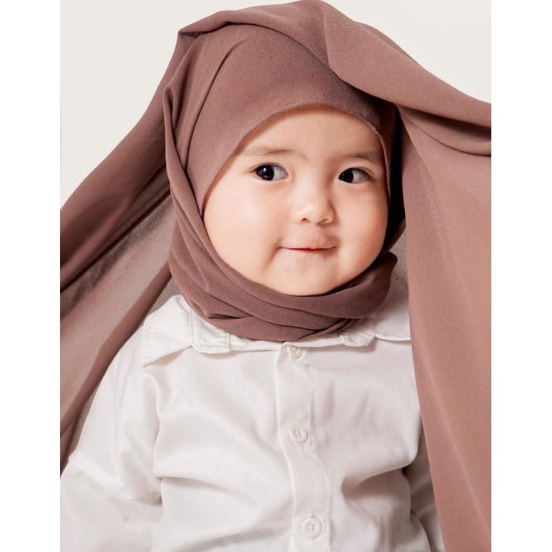 PROMO PASHMINA KARET ANAK Usia 1-3 Tahun Diamond Italiano