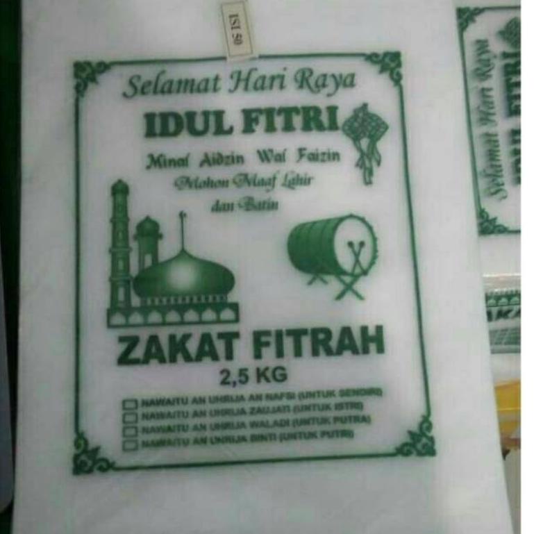 

↔Terlaris✭ PLASTIK BERAS ZAKAT FITRAH / LEBARAN IDUL FITRI. READY STOK 46 ↔