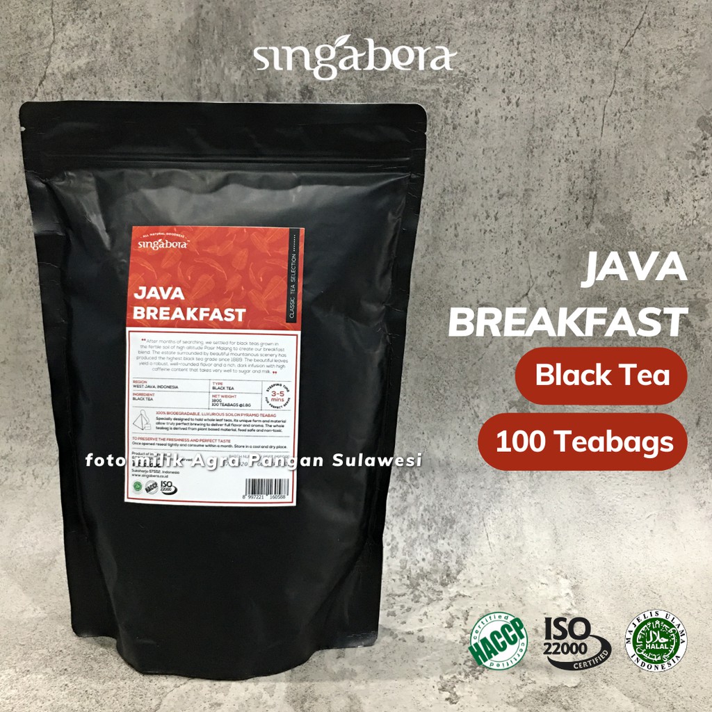 

Black Tea Singabera Java Breakfast | Teh Hitam Celup Premium Artisan Cafe Resto Hotel Horeca English