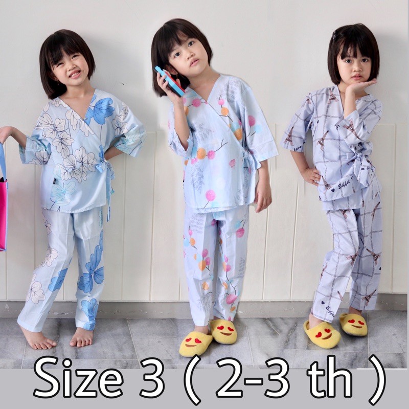 Izany Piyama kimono anak umur 2 tahun SIZE 3 katun eropa Izany Piyama kimono anak umur 2 tahun SIZE 3 katun eropa