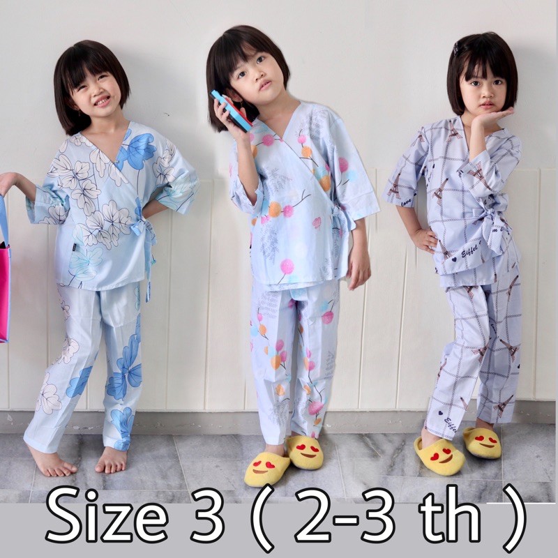 Izany Piyama kimono  anak  umur  2  tahun  SIZE 3 katun eropa 