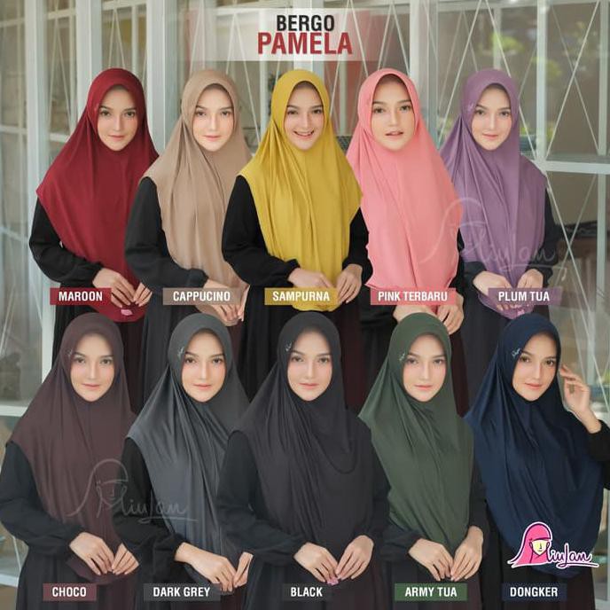 NEW.. HIJAB BERGO INSTAN PAMELA MIULAN | JILBAB MIULAN TERBARU ..TERLARIS