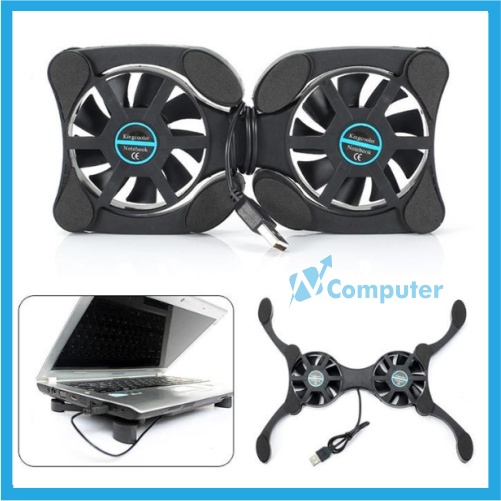 Notebook Cooling Pad Cooler Kipas pendingin Laptop Model Kepiting