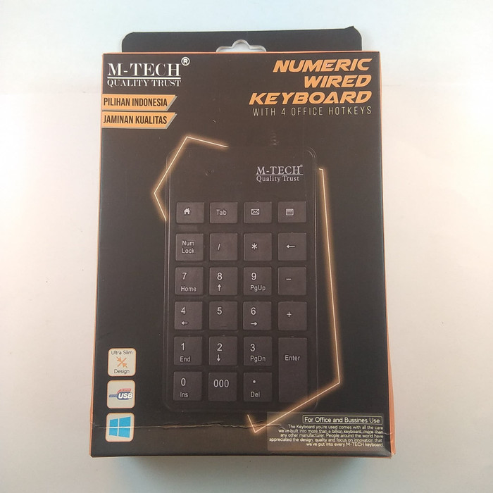 Keyboard numeric portable Numerik Keypad Mtech M-tech