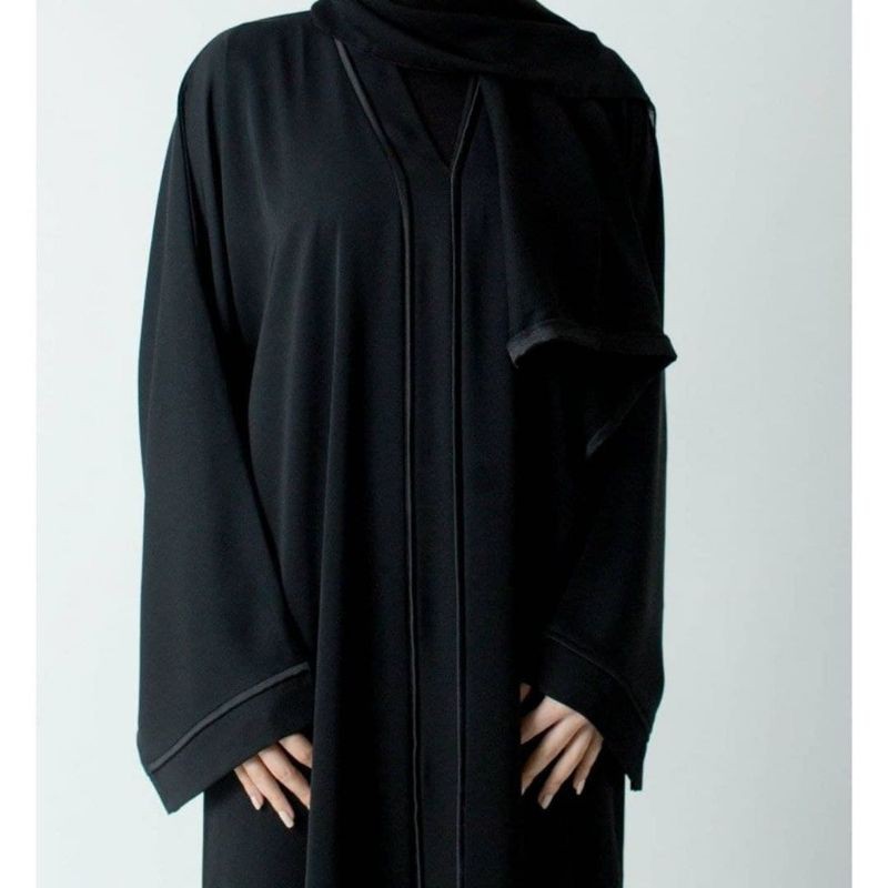 ABAYA SAUDI ABAYA ARAB ABAYA HITAM LIST HITAM