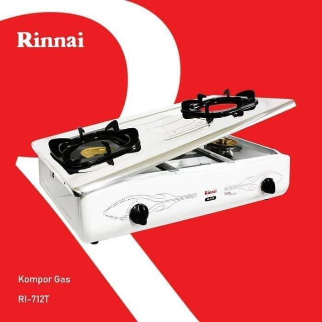 Rinnai RI 712T . Kompor Rinnai Api Turbo&amp;Lilin.Baru Dan Bergaransi Resmi .