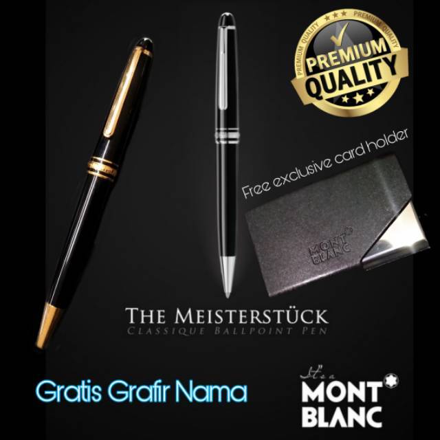 

Pulpen mewah classic montblanc meisterstuck gratis grafir nama