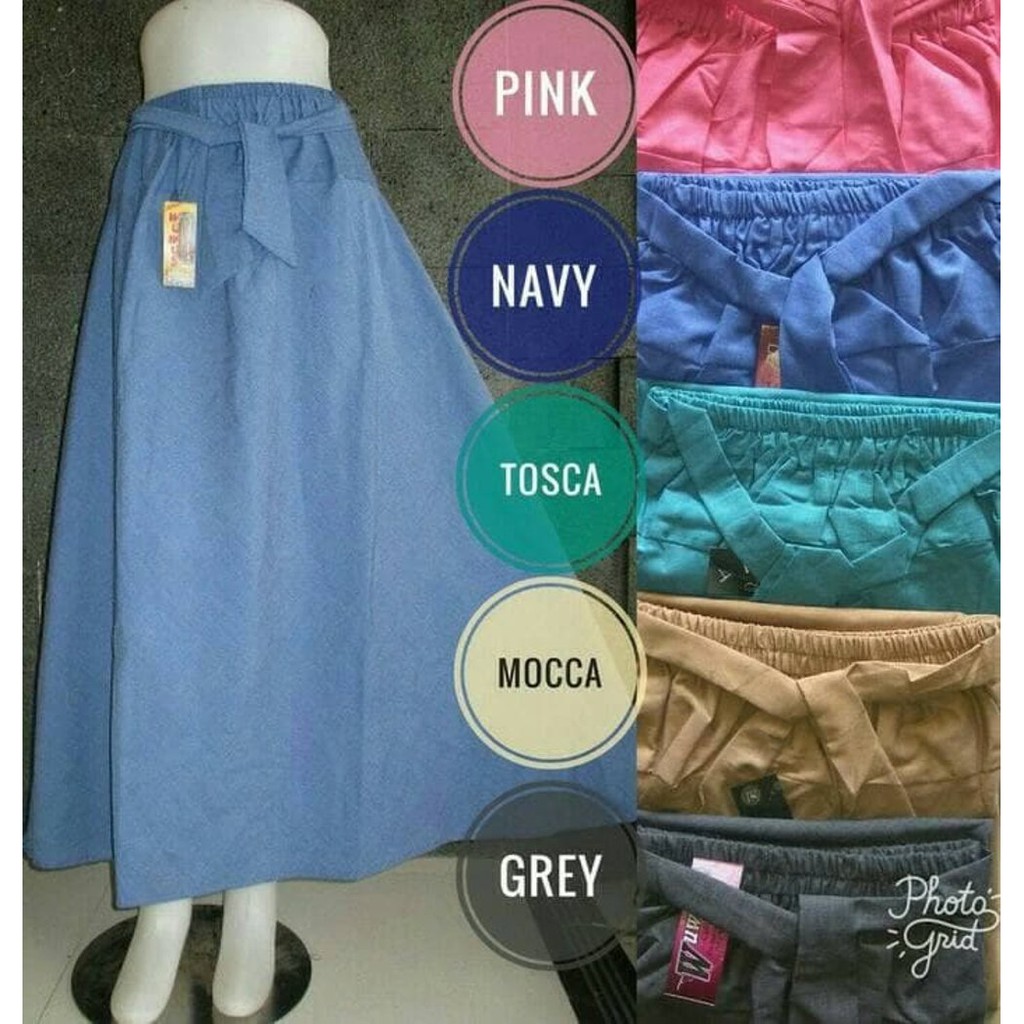 Hemat Grosir Wws Rok Maxy Katun Polos Payung Rok Katun Panjang Polos Hemat