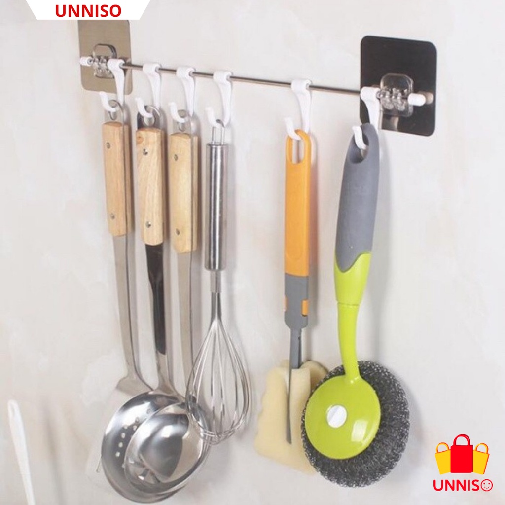 UNNISO - Hanger Gantungan Kait 6 Hook Stainless Steel HG01