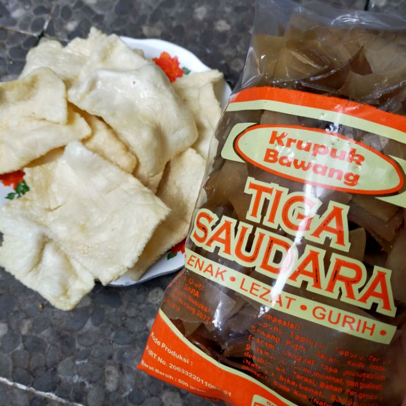 MATANG kerupuk bawang tiga saudara toples 5 Liter penuh