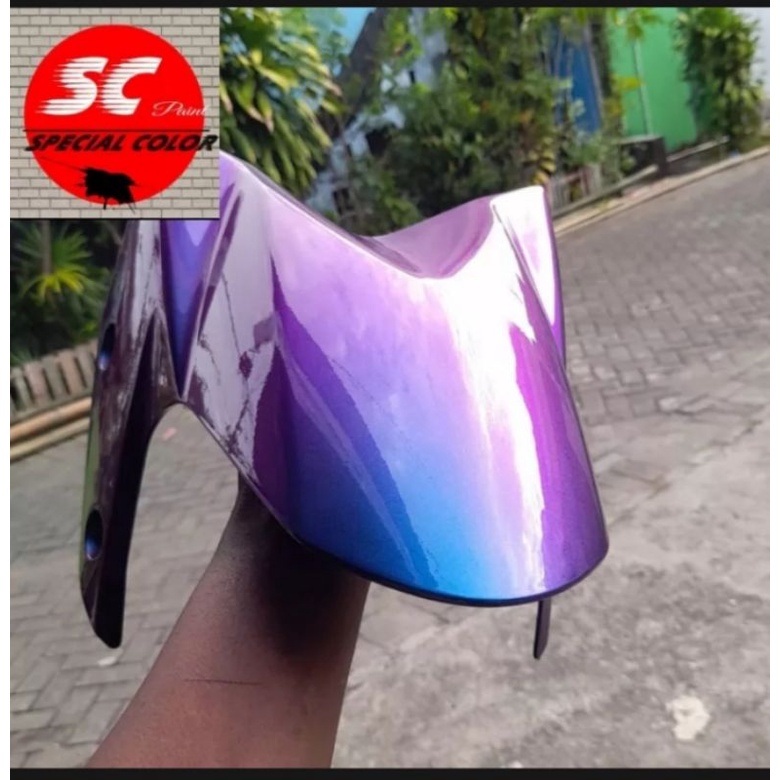 cat bunglon 3 warna PU "BLUE GOLD PURPLE"  by sc PAINT