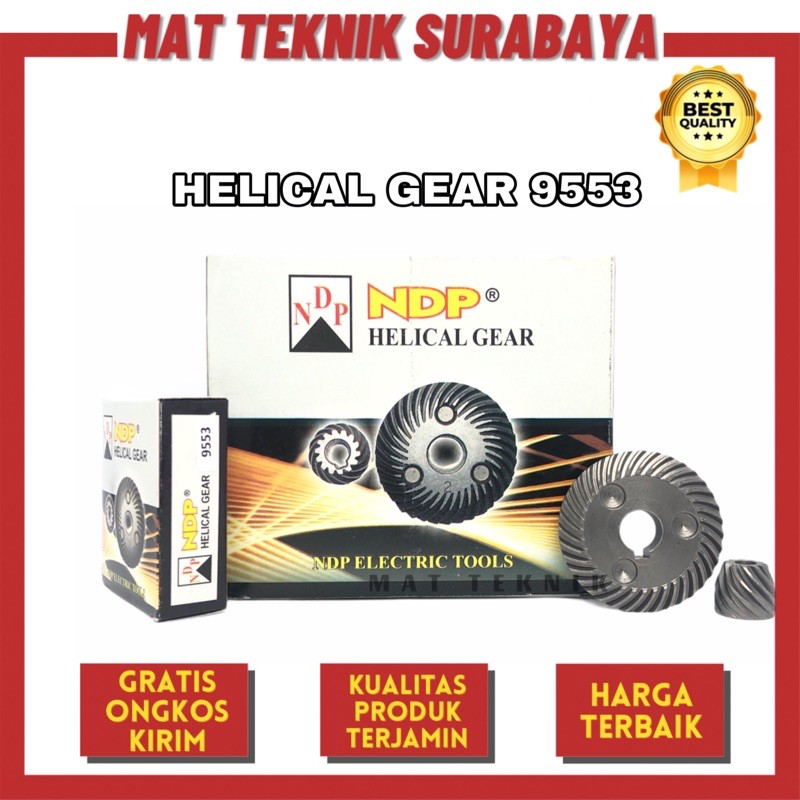 Helical Gear / Ger 9553 NDP Untuk Armature Angker Rotor Mesin Gerinda Gurinda Disgrinder Makita