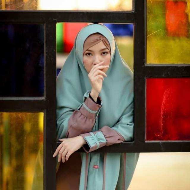 Aulia Fashion Set Gamis Helena Choco Mint