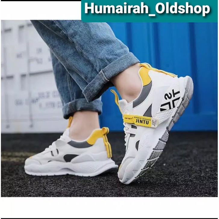 Humairah_OldShop Flash Sale Sepatu Pria Sneakers Jintu Cowok - HUMAIRAH_OLDSHOP