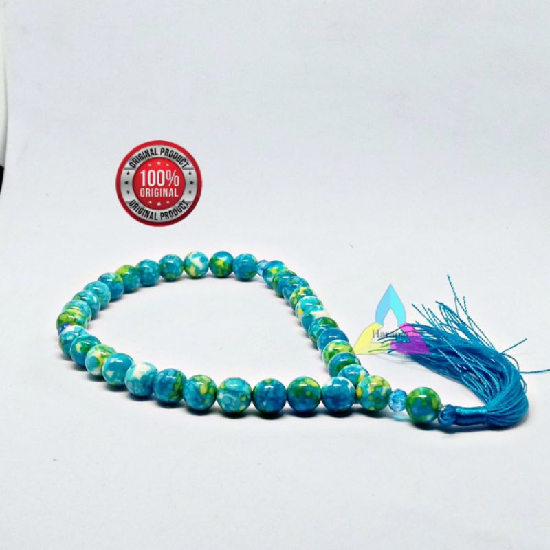 TASBIH BATU PIRUS NEVADA BIRU ASLI ISI 33
