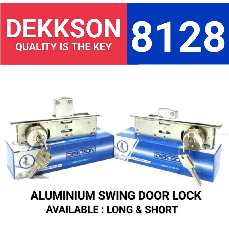 Kunci Pintu Aluminium Swing Door Lock Dekkson KC DKS 8128