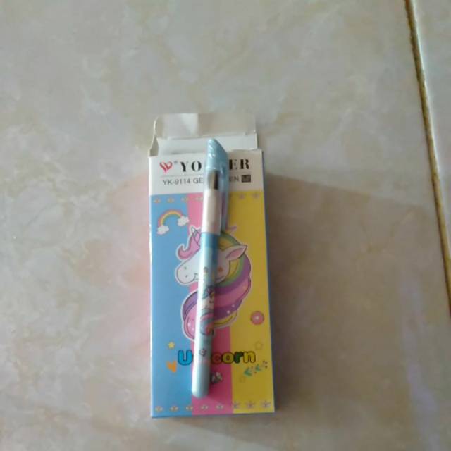 

Pulpen yoeker gelk ink pen unicorn