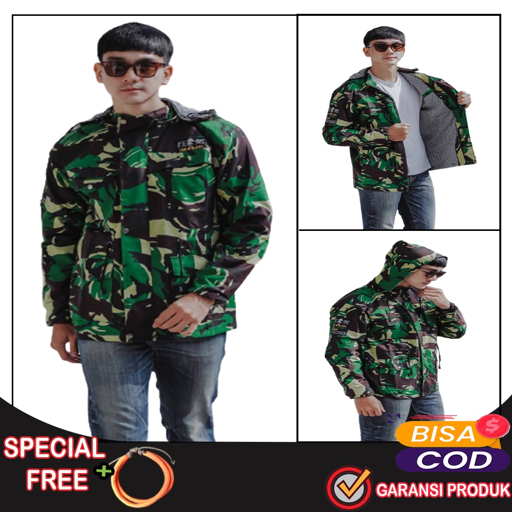 Jaket Parka ORI Pria Wanita Unisex Jacket Motif Tentara Original The Bojiel
