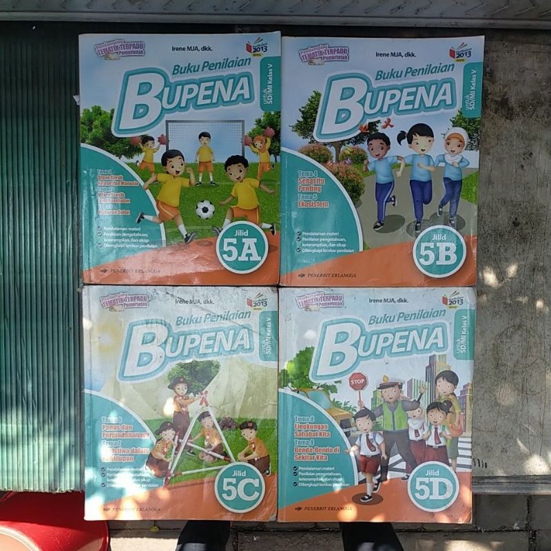 Bupena Kelas 5 SD Jilid 5A, 5B, 5C, 5D / Original