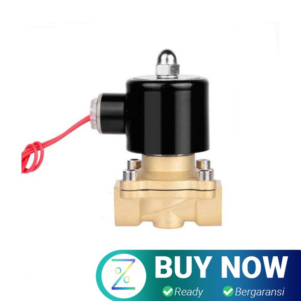 NBCJ Electric Solenoid Water Valve 220V 1/2 Inch - 2W-160-15 - Black