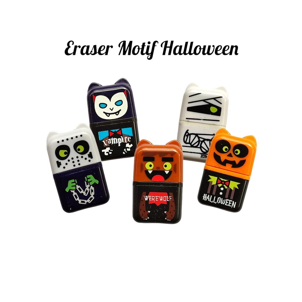 

Plastic Eraser / Penghapus Impor Bentuk Halloween Gagang plastic dengan Roll Pembersih #jp132247 – Jual Satuan SHABG