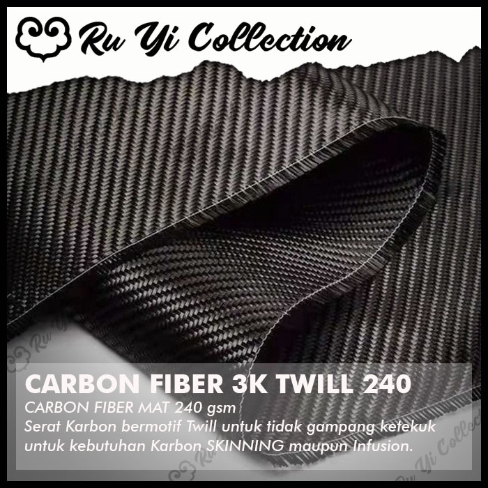 Carbon Fiber Fabric 3k Twill 240