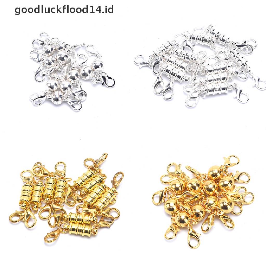 [OOID] 10pcs/lot Lobster Clasp Magnetic Hooks Jewelry Making DIY Handmade Accessories ID