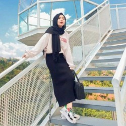 [ BEST SELLER ] ROK RAJUT SPAN / ROK RAJUT PREMIUM / ROK PANJANG TERMURAH  / MAXI SKIRT/ ROK SPAN KNITTED / ROK  RAJUT-navy