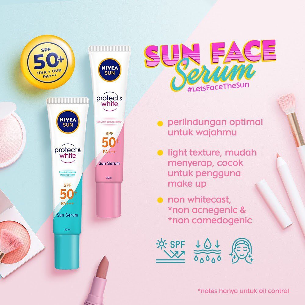 NIVEA SUNSCREEN SUN FACE PROTECTION SERUM SPF 50+ PA+++ 30ML