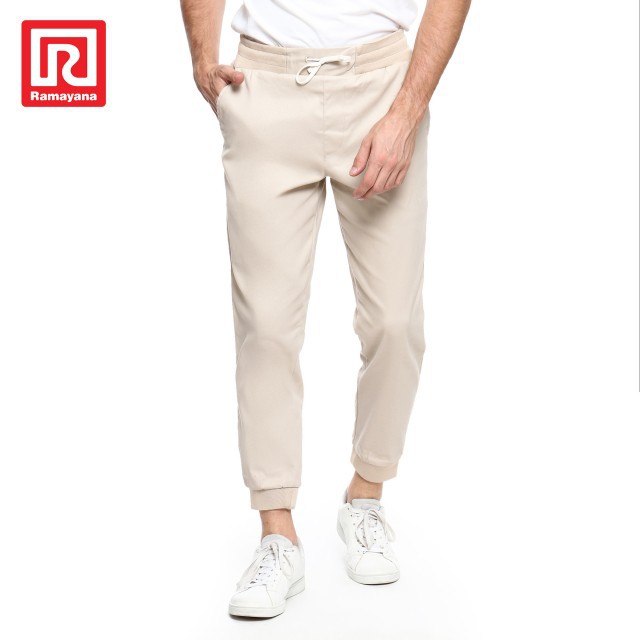  Ramayana  Polo Ralph House Celana  Joger Pria Rib Khaky 