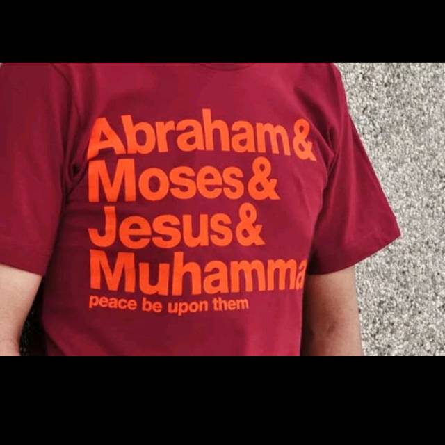 Kaos / t-shirt abraham & moses & jesus & muhammad