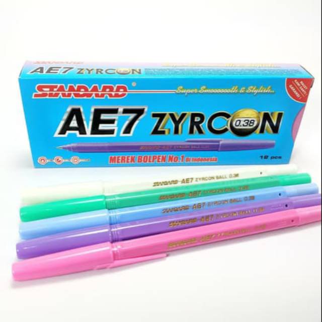 

PULPEN STANDARD AE7 ZIRCON 0.38MM MOTIF WARNA-WARNI (TINTA HITAM & BIRU)