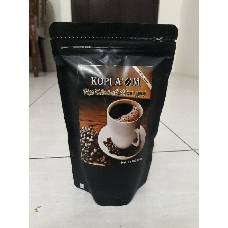 

Kopi A'om Bubuk Robusta Temanggung 250gr