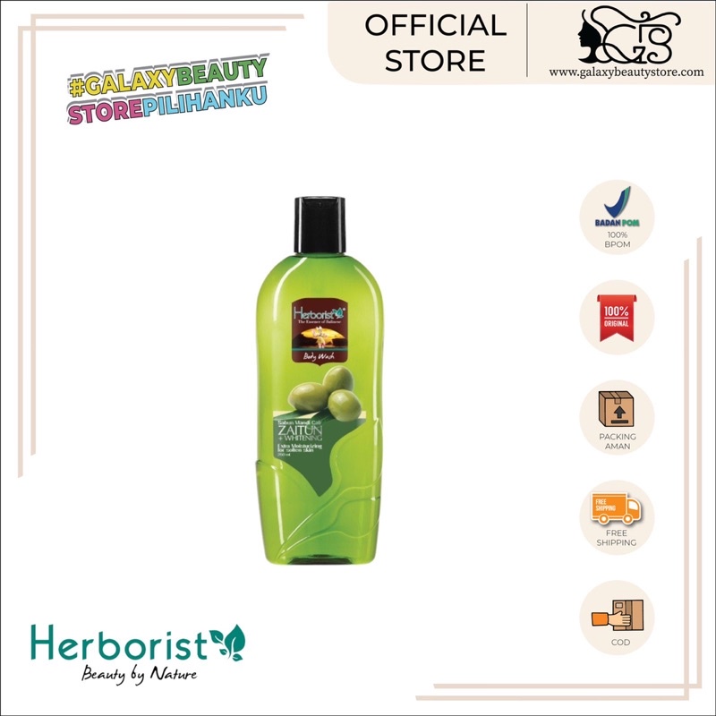 HERBORIST BODY WASH ZAITUN 250ML / SABUN ZAITUN HERBORIST