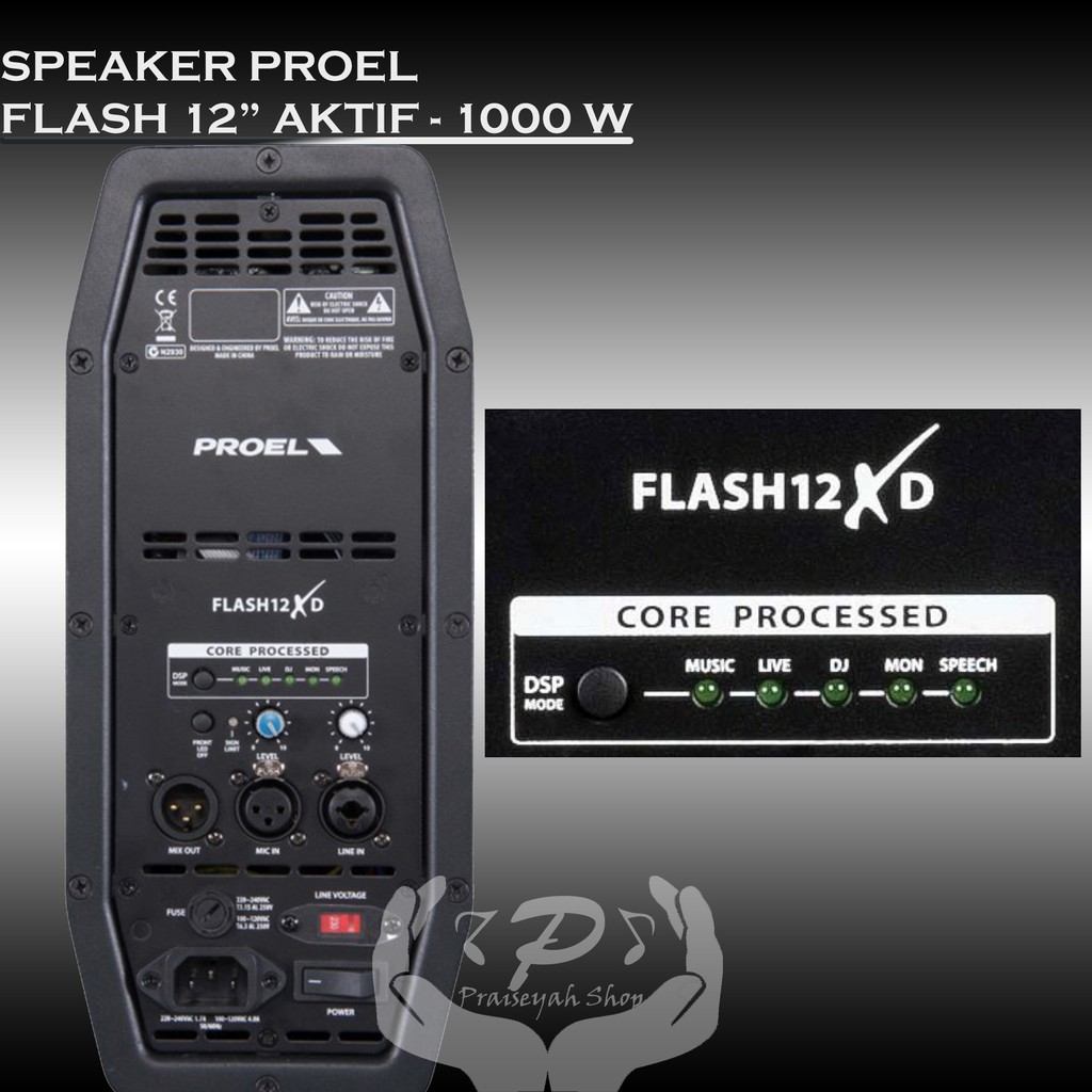 Proel Speaker Flash 12&quot; XD Aktif 12XD