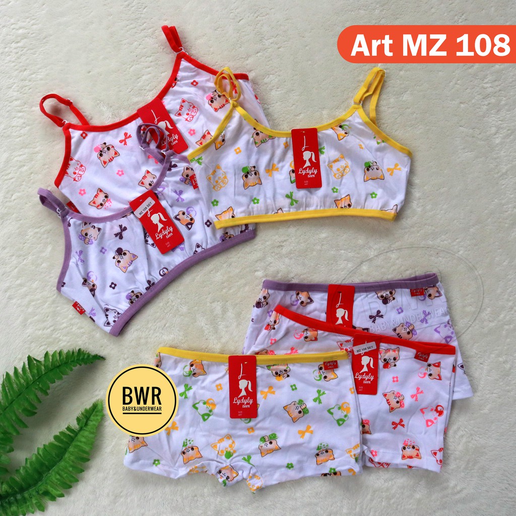 Setelan Miniset Lydyly MZ 108 Motif  [ V1 D3 ] Pakaian Dalam Anak perempuan