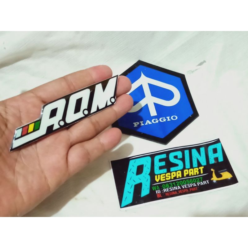 Emblem emblim tepong vespa strada aom