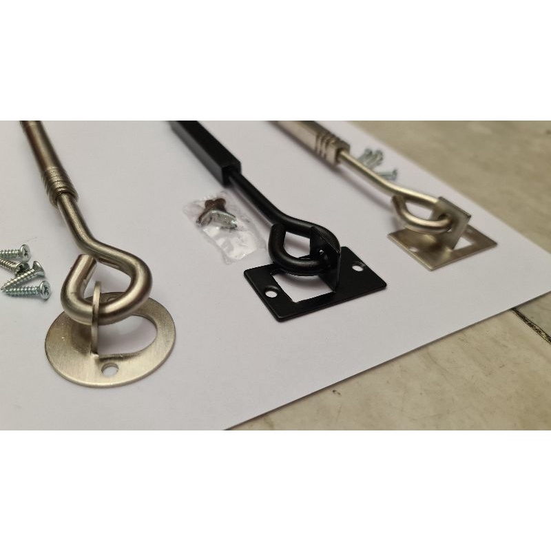 haakngin jendela / cantolan jendela 8&quot; hitam dan dof