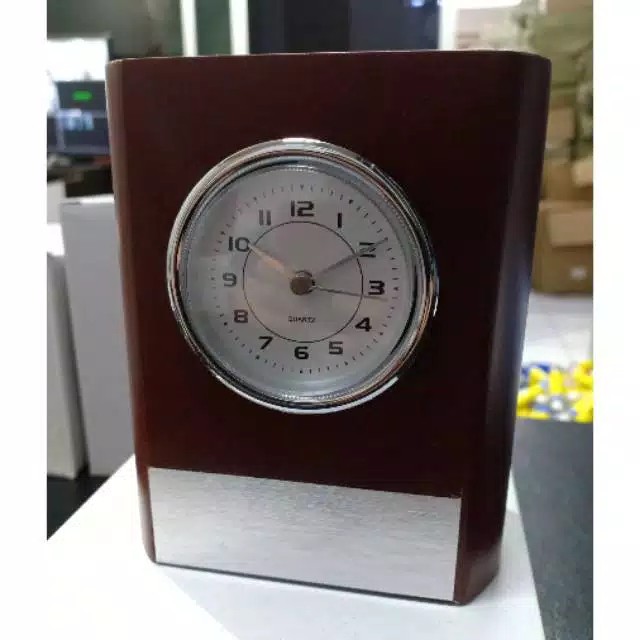 Jh 002 /Jam meja / Jam meja kayu / Jam promosi / Jam souvenir