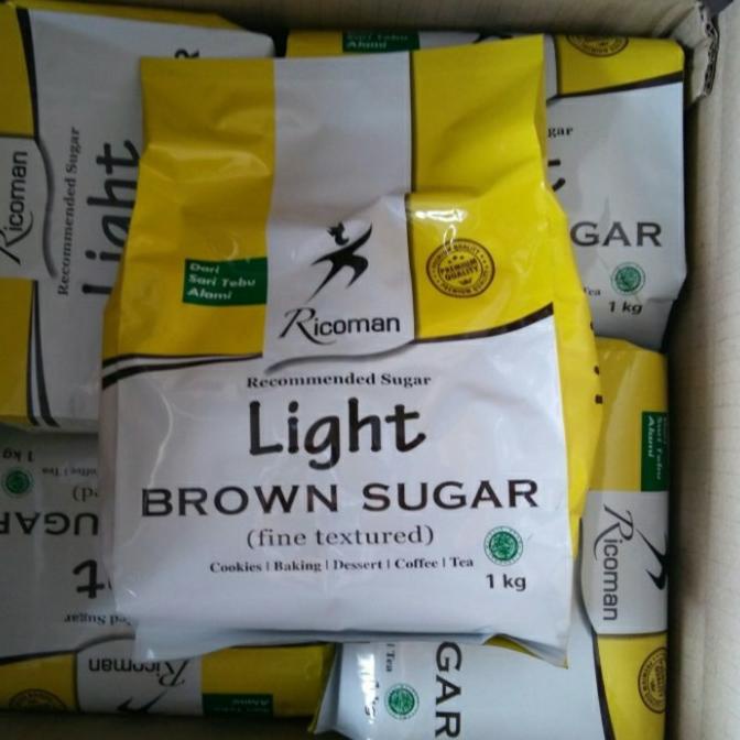 

Cuci Gudang Awal Tahun ricoman light brown sugar 1kg gula Cuci Gudang Awal Tahun