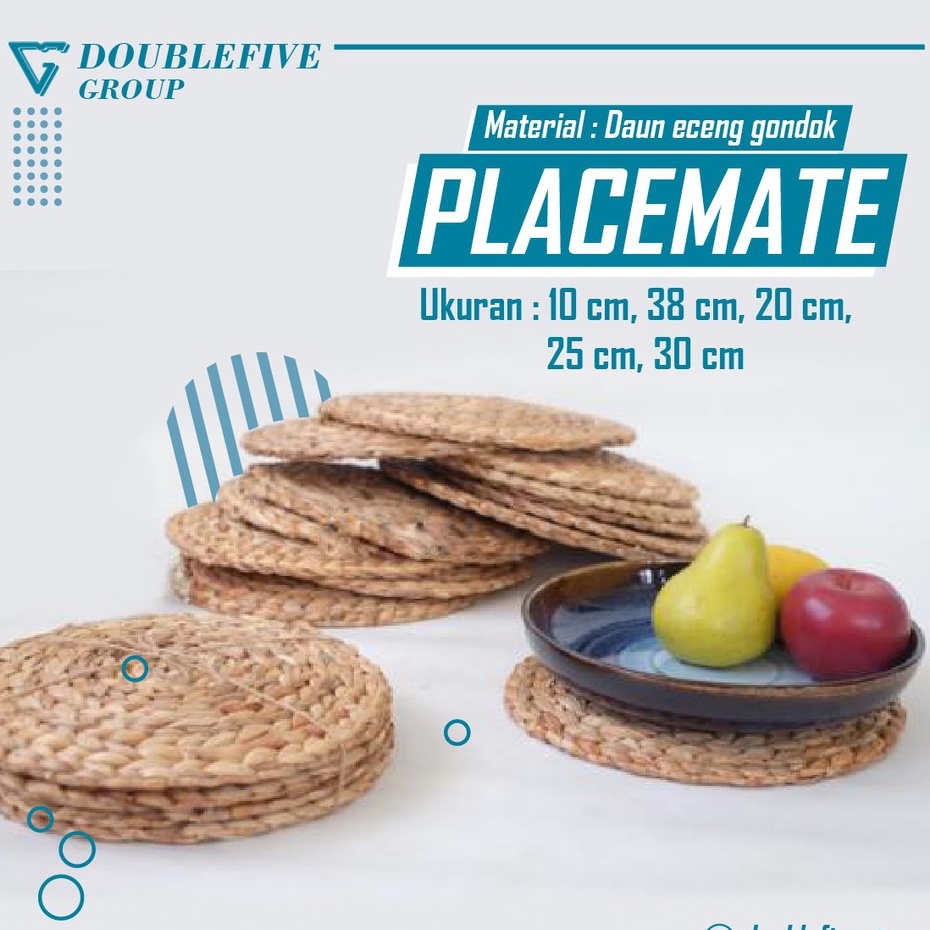 Placemat - Placemate - Table Mate - Placemats Anyaman Eceng