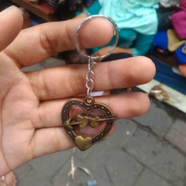 (BISA COD) Satu Set Gantungan Kunci Bentuk Love (Hati) - Souvenir Unik Jogja Indonesia