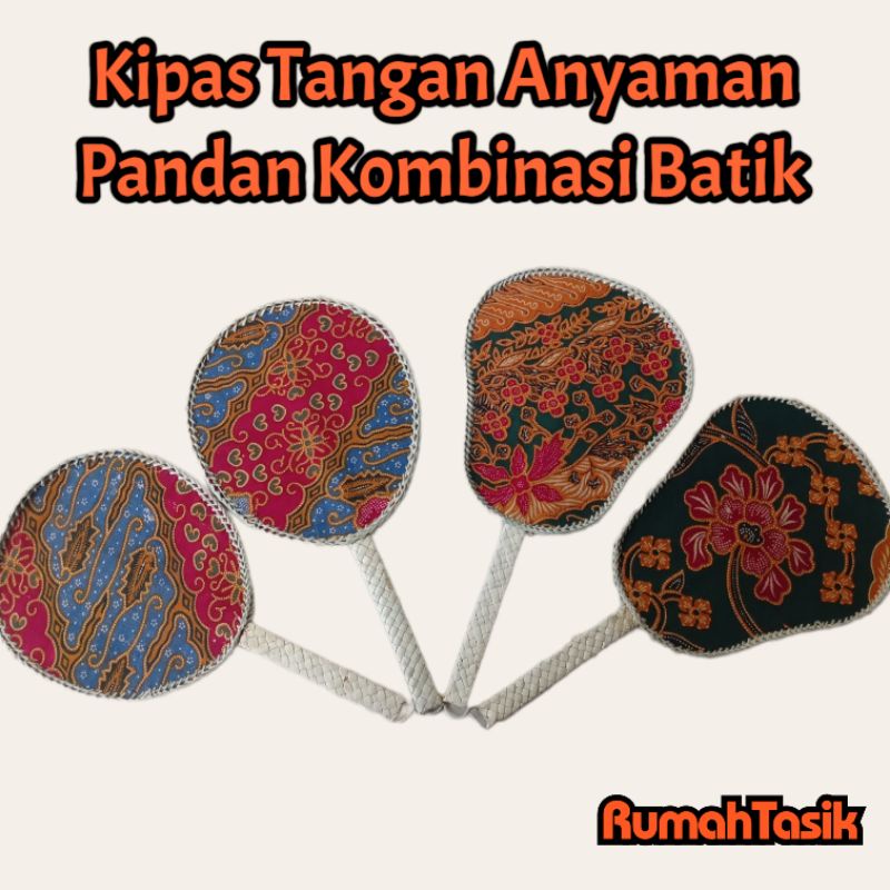 Kipas Tangan Anyaman Pandan Mendong Murah / Kipas Dewi Quan In